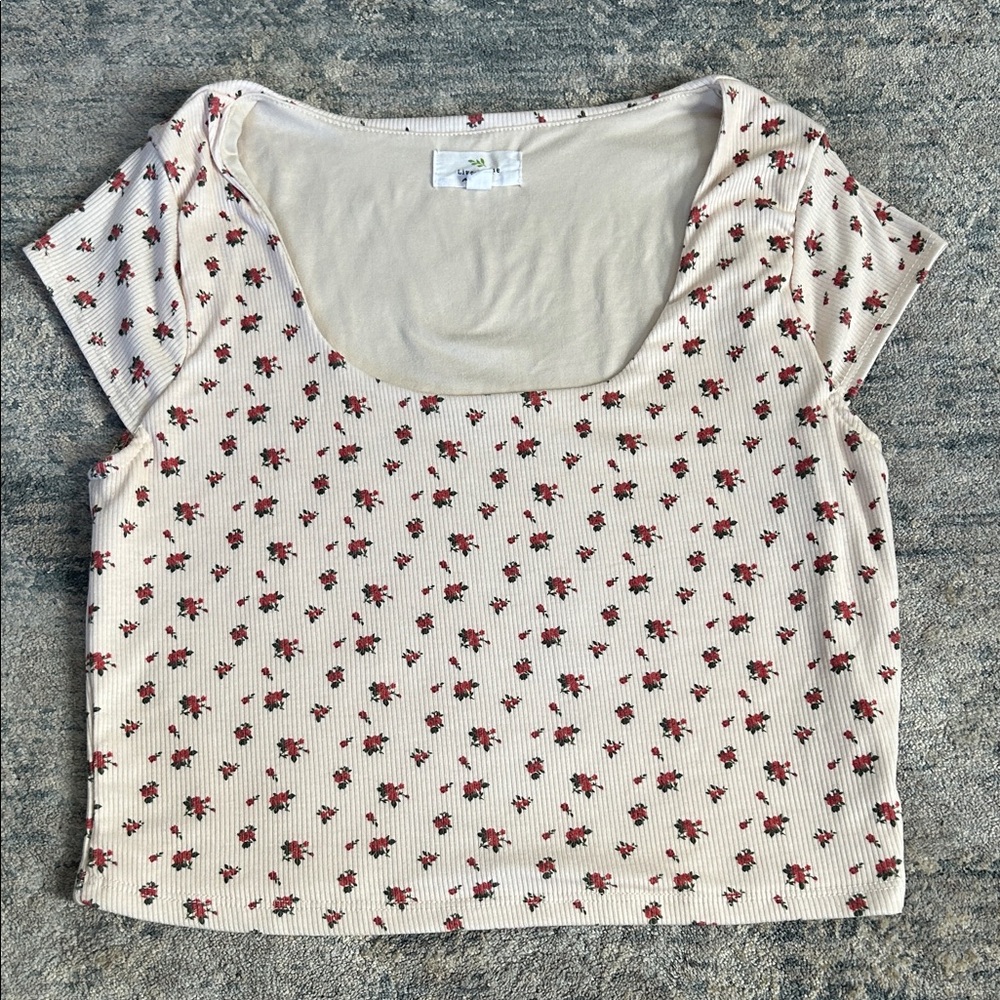 Floral Print Crop Top